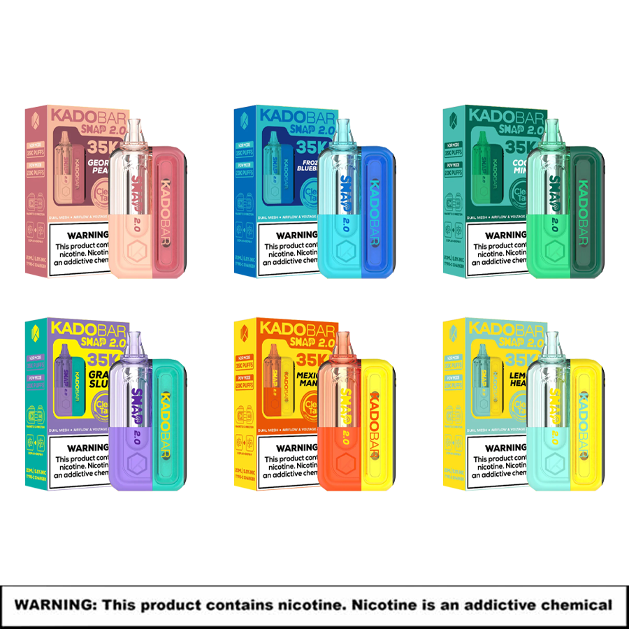 Kado Bar SNAP 2.0 Disposable Kits | 5% Nicotine | 35000 Puffs | 5 Count Display product image